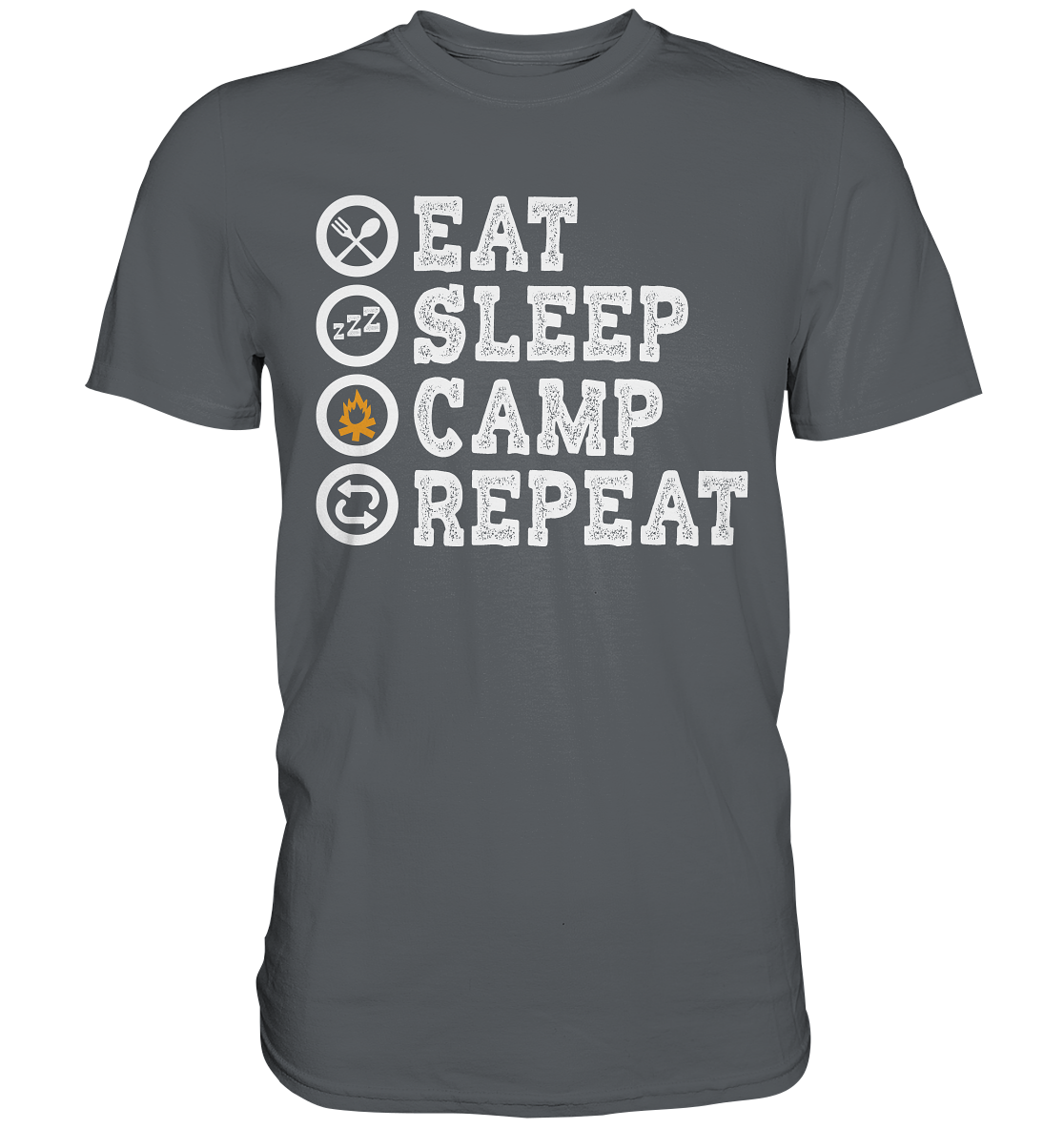 Eat Sleep Camp Repeat | Unisex Premium T-Shirt