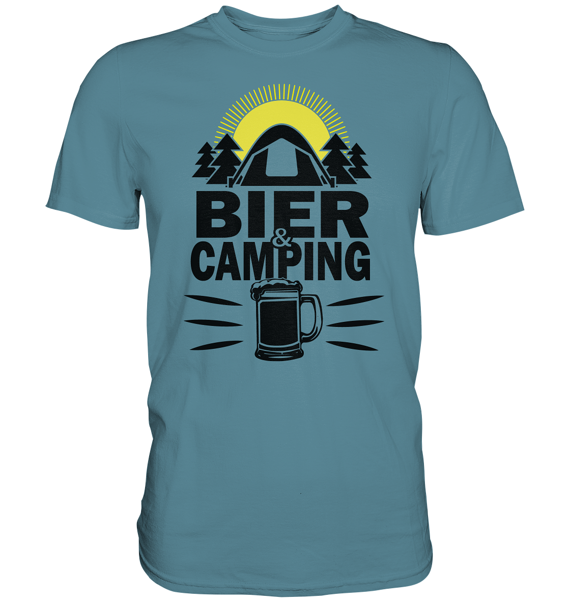 Bier & Camping | Unisex Premium T-Shirt - Premium Shirt