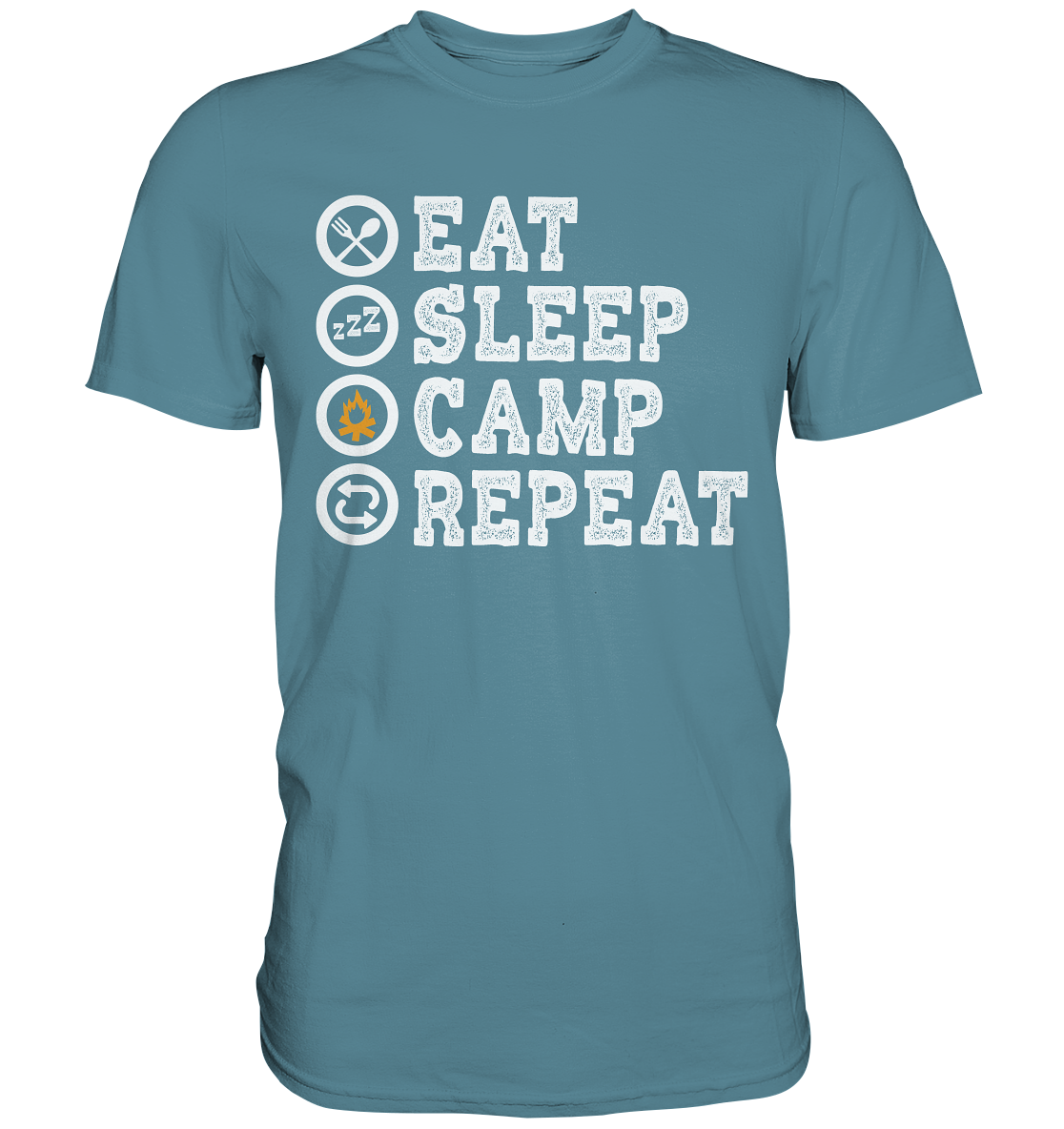 Eat Sleep Camp Repeat | Unisex Premium T-Shirt