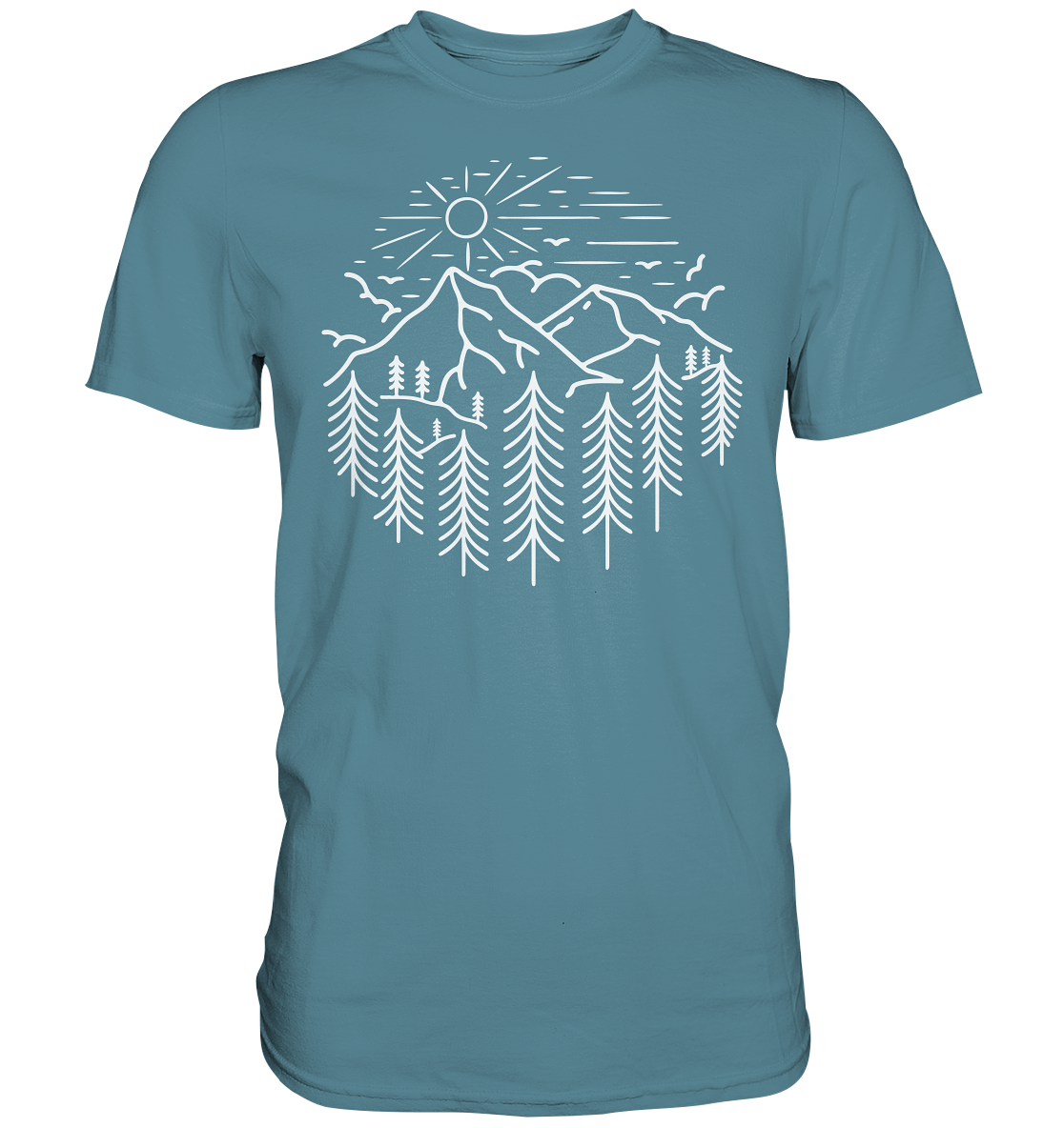 Berge Wald Sonne | Organic T-Shirt