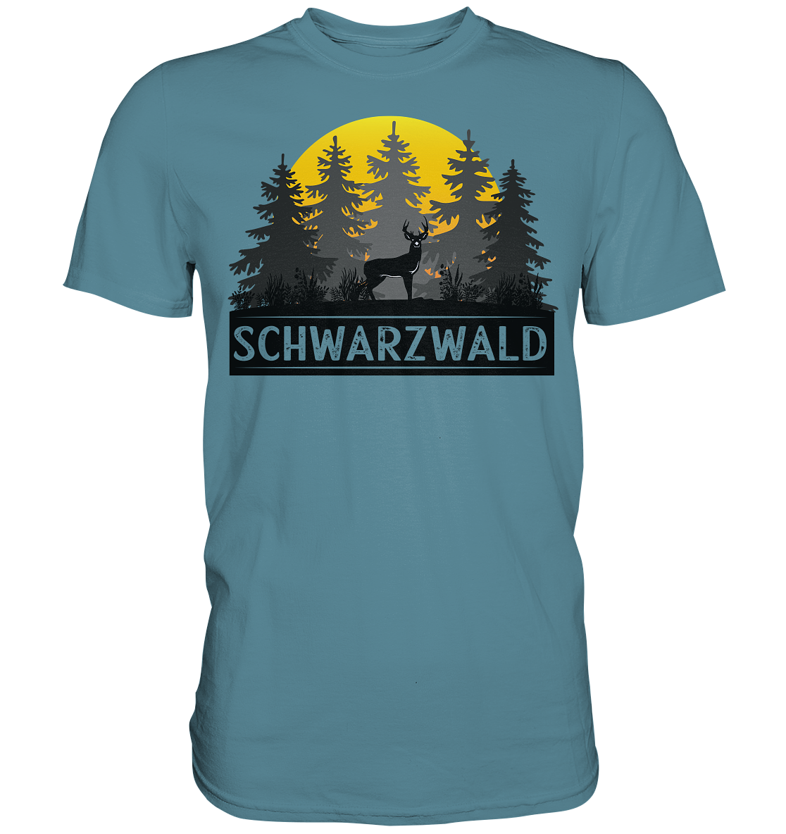 Schwarzwald Sonnenuntergang | Unisex Premium T-Shirt