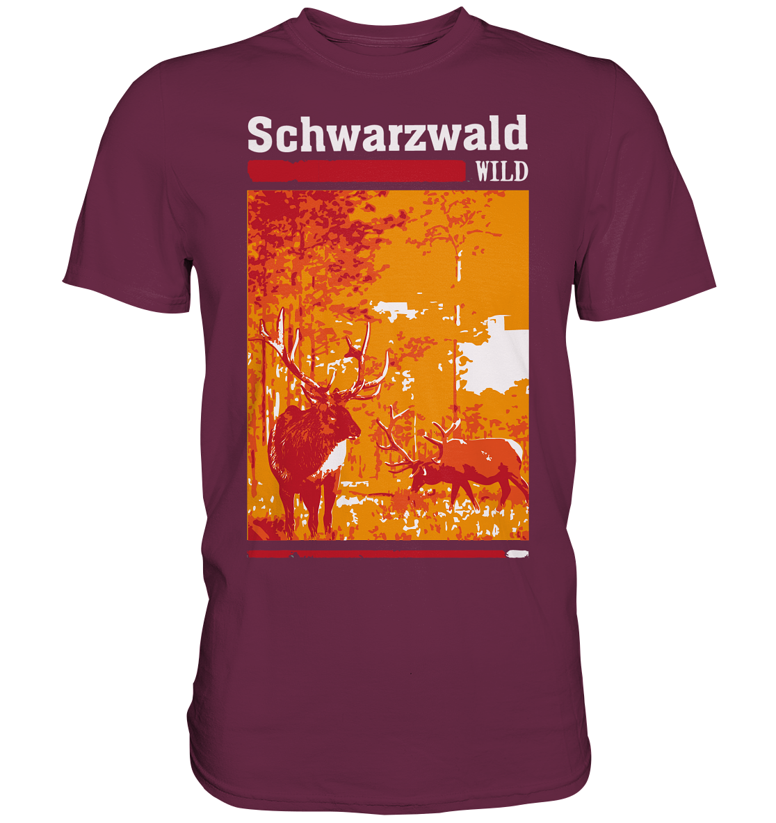 Schwarzwald Wild Hirsch | Unisex Premium T-Shirt
