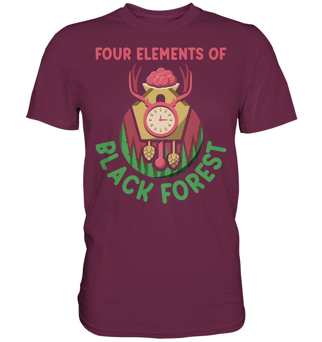 Four Elements Of Black Forest | Unisex Premium T-Shirt