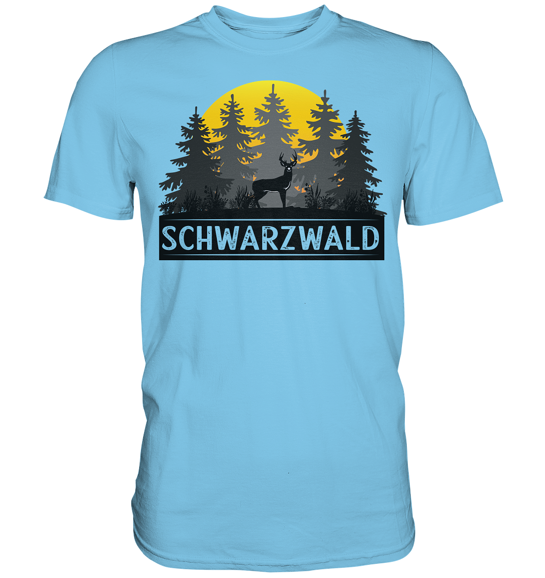 Schwarzwald Sonnenuntergang | Unisex Premium T-Shirt