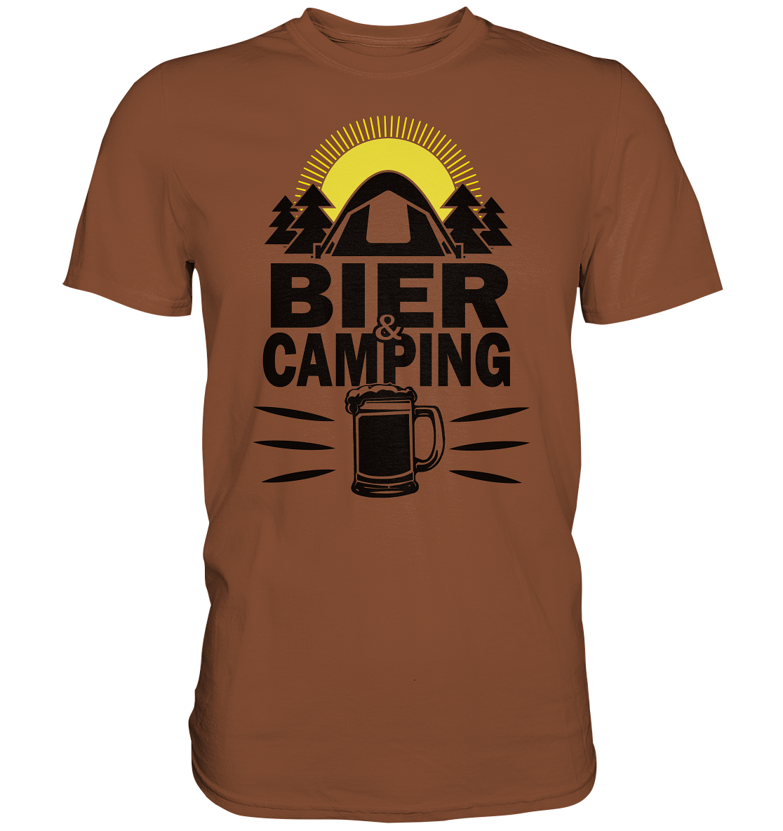 Bier & Camping | Unisex Premium T-Shirt - Premium Shirt