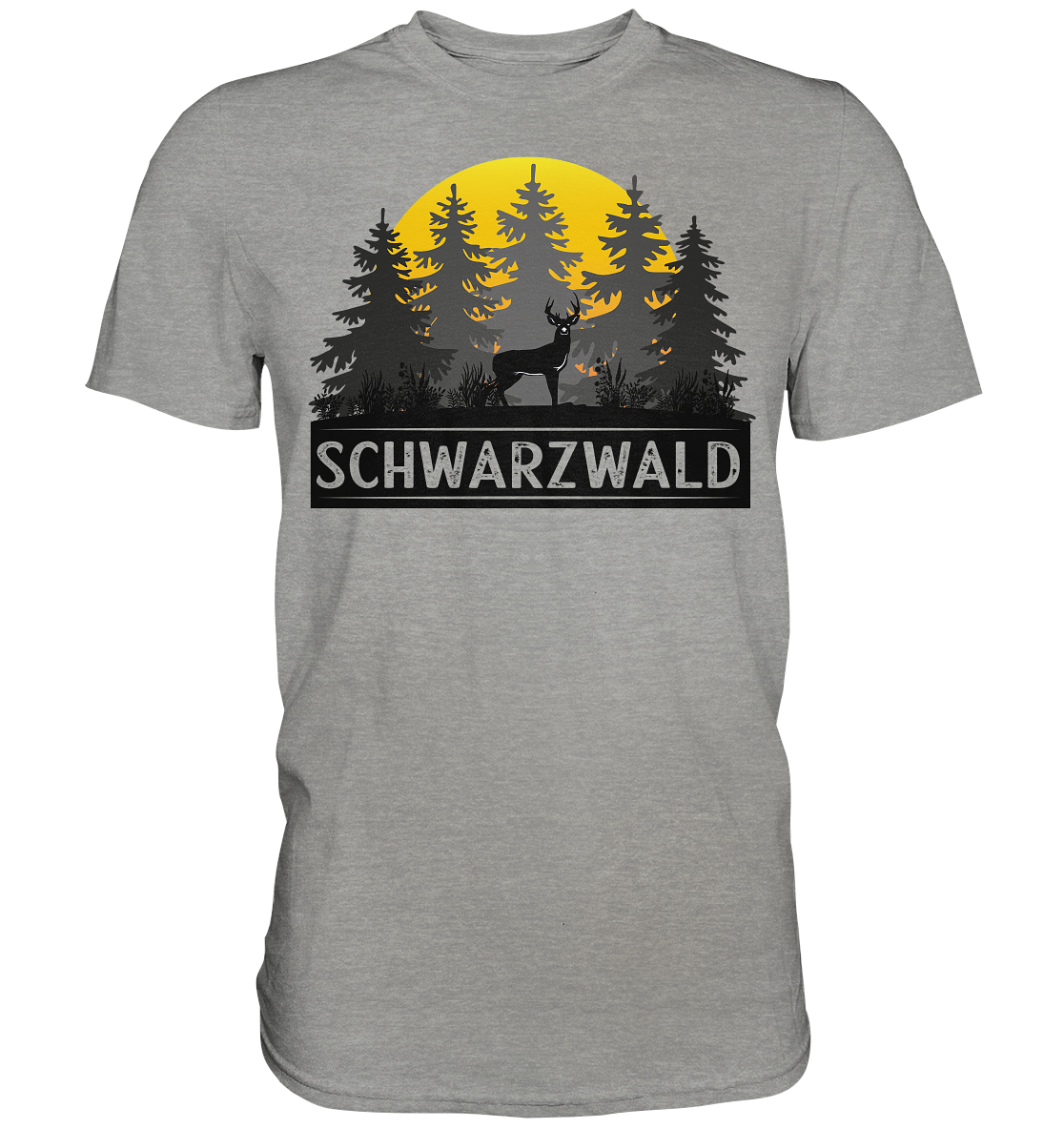 Schwarzwald Sonnenuntergang | Unisex Premium T-Shirt