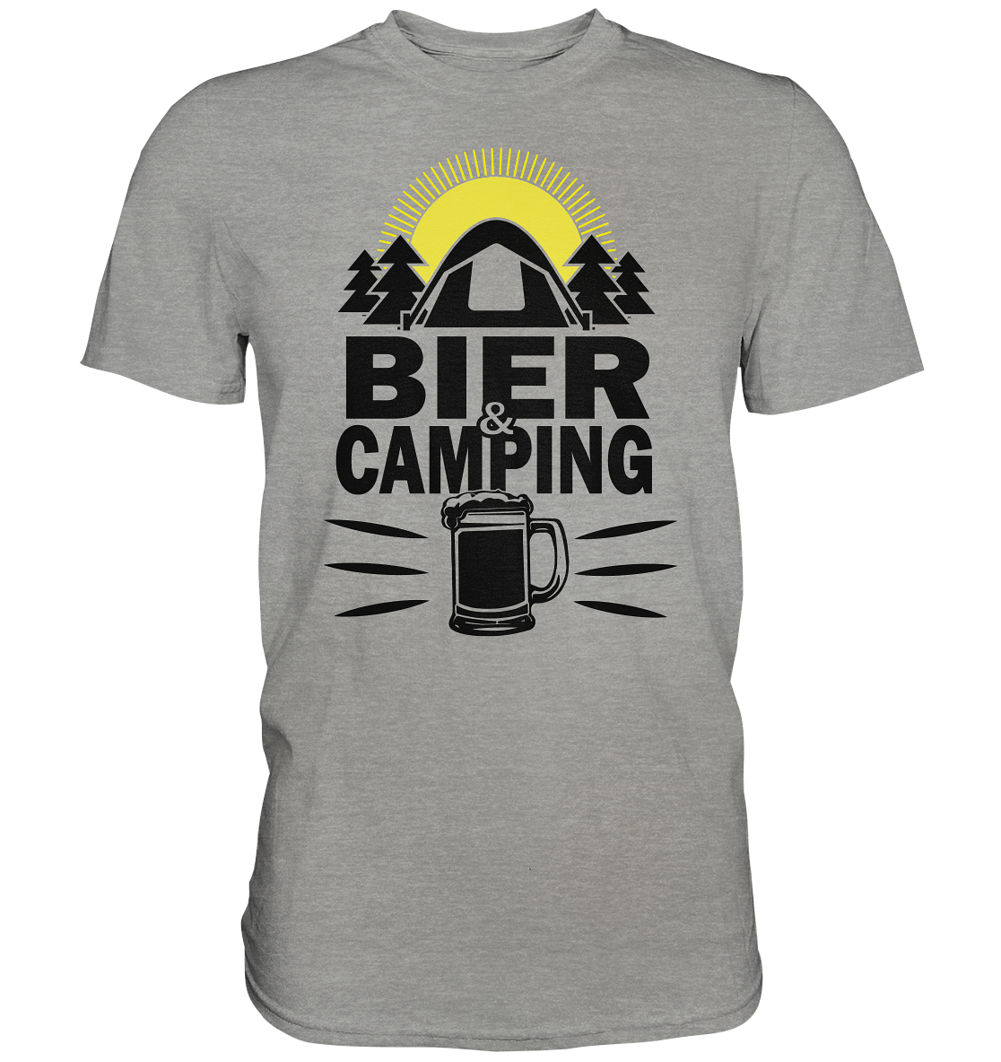 Bier & Camping | Unisex Premium T-Shirt - Premium Shirt