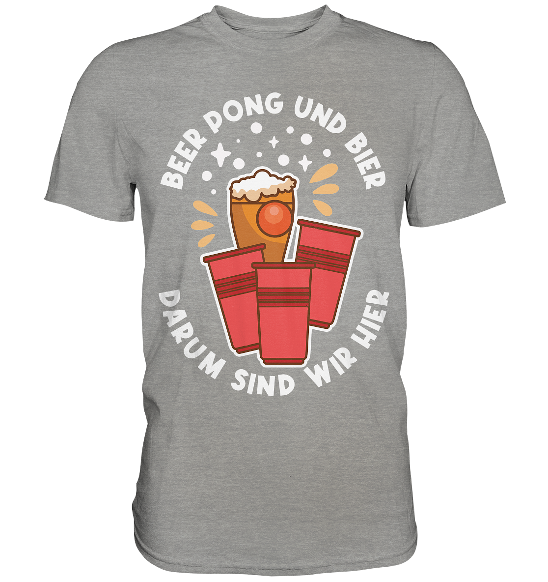 Beer Pong & Bier | Unisex Premium T-Shirt