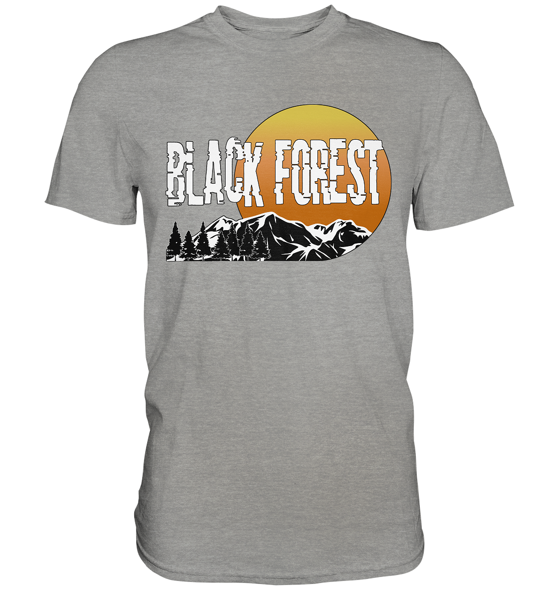 Black Forest Sonnenuntergang | Unisex Premium T-Shirt