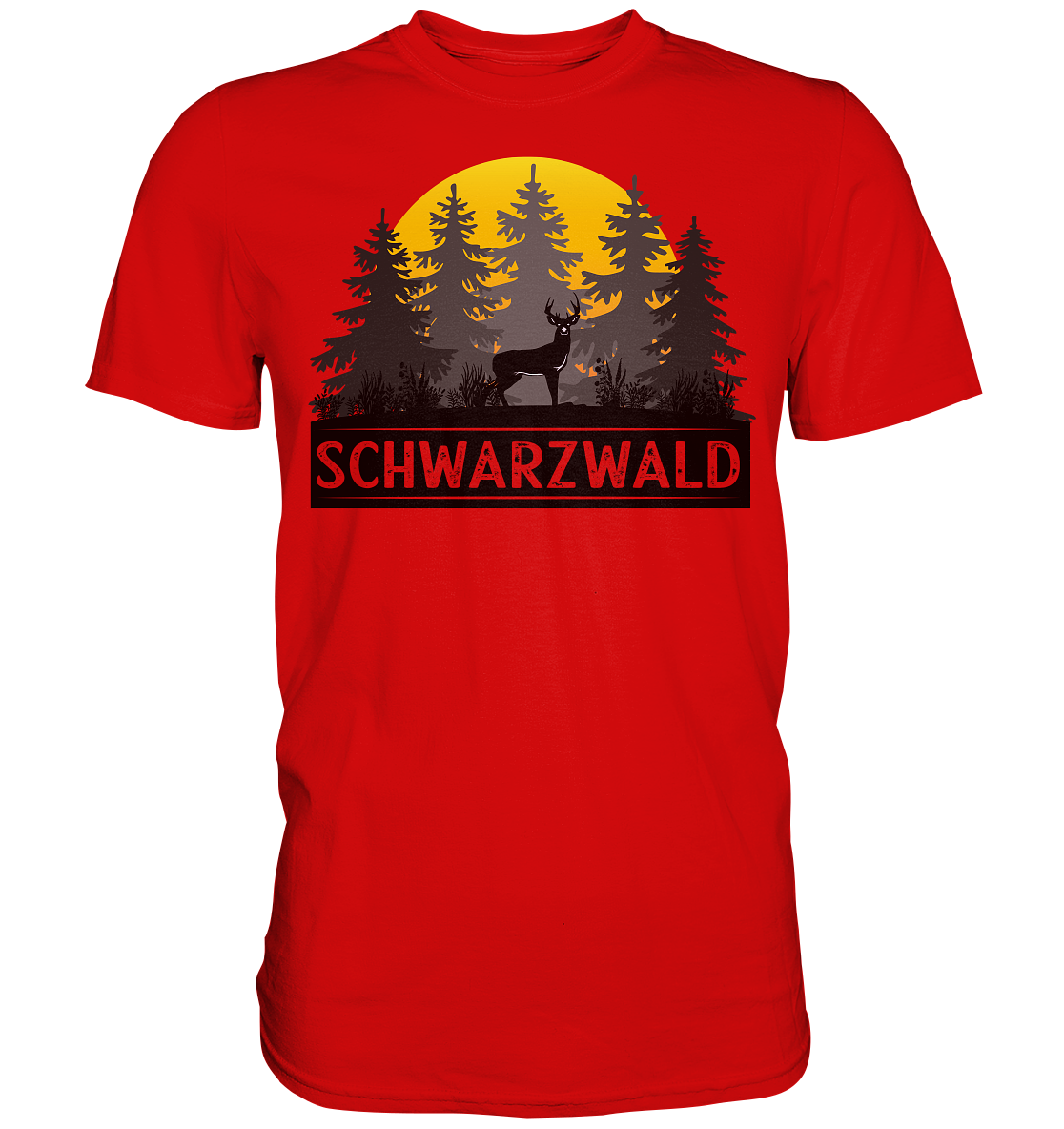 Schwarzwald Sonnenuntergang | Unisex Premium T-Shirt