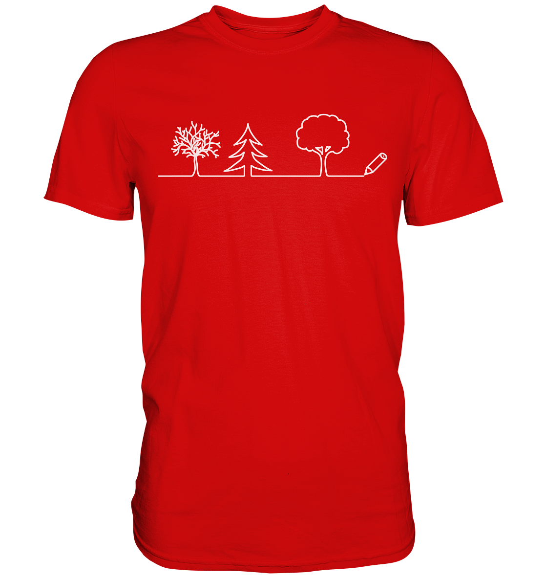 Bäume zeichnen | Organic T-Shirt