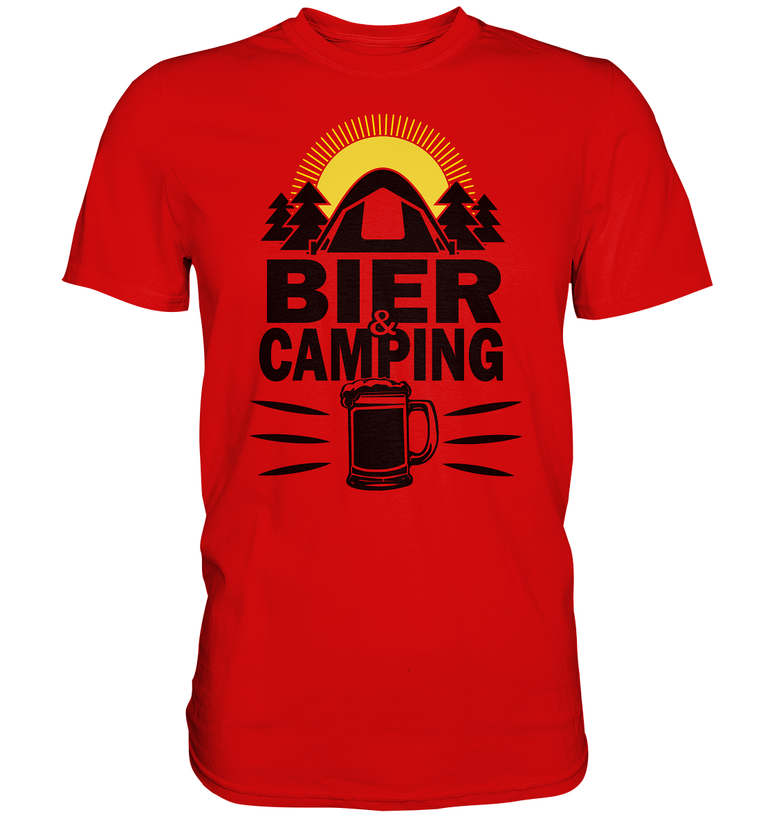Bier & Camping | Unisex Premium T-Shirt - Premium Shirt