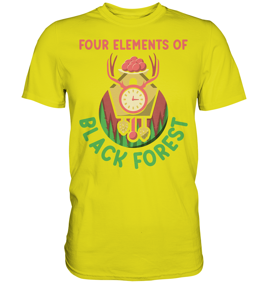 Four Elements Of Black Forest | Unisex Premium T-Shirt