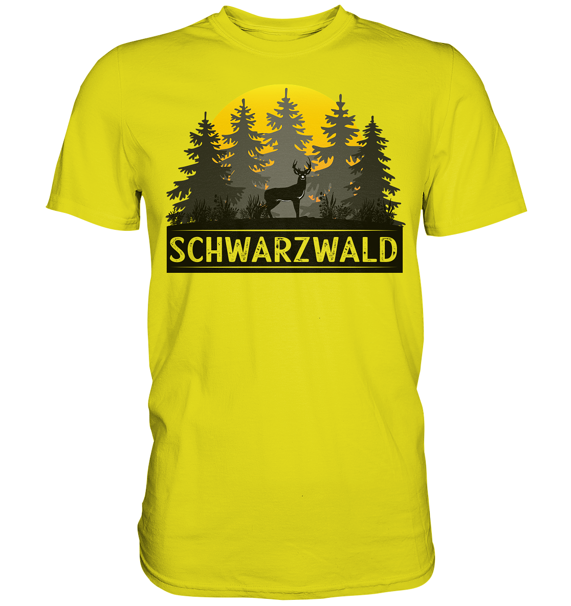 Schwarzwald Sonnenuntergang | Unisex Premium T-Shirt