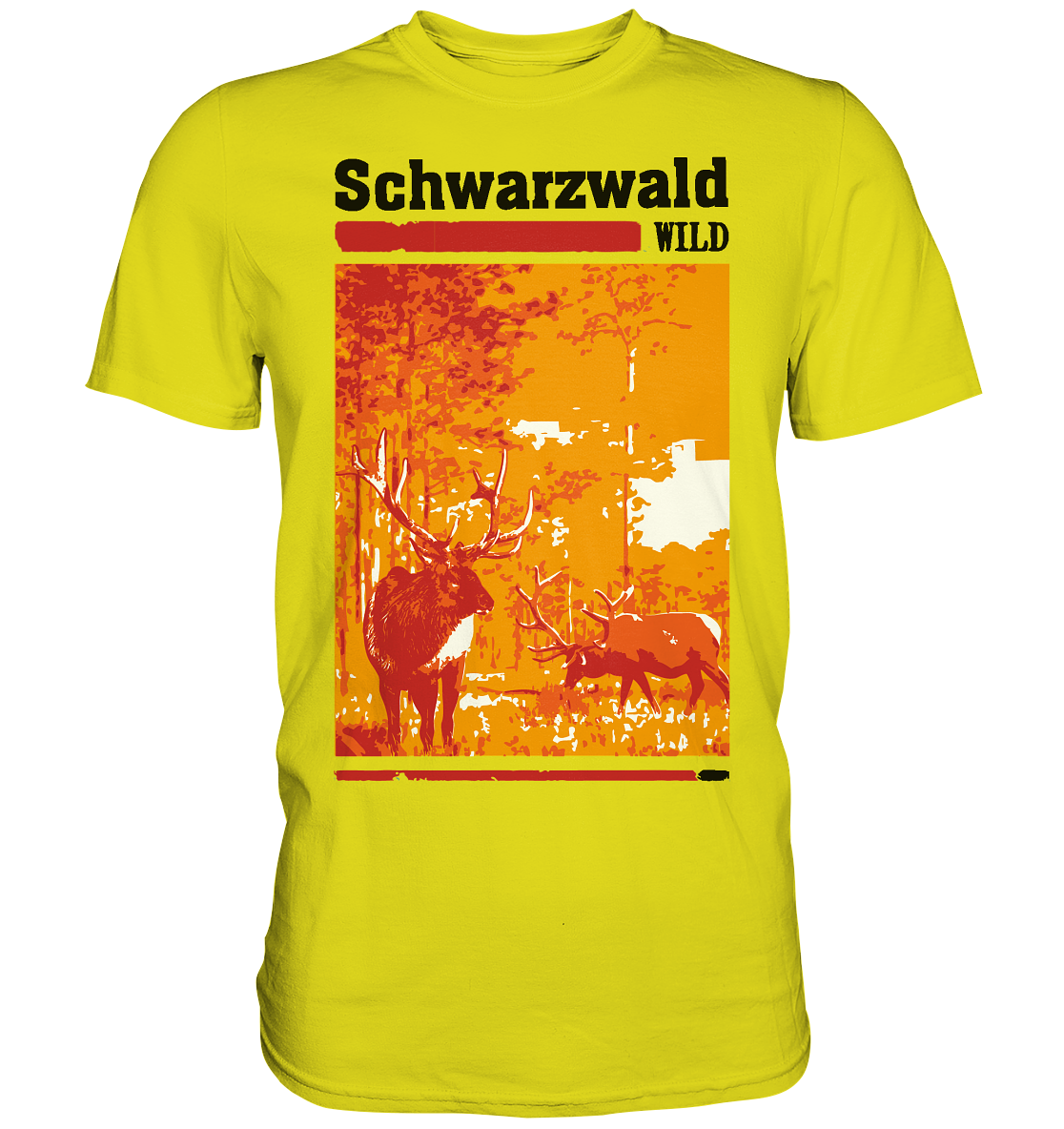 Schwarzwald Wild Hirsch | Unisex Premium T-Shirt