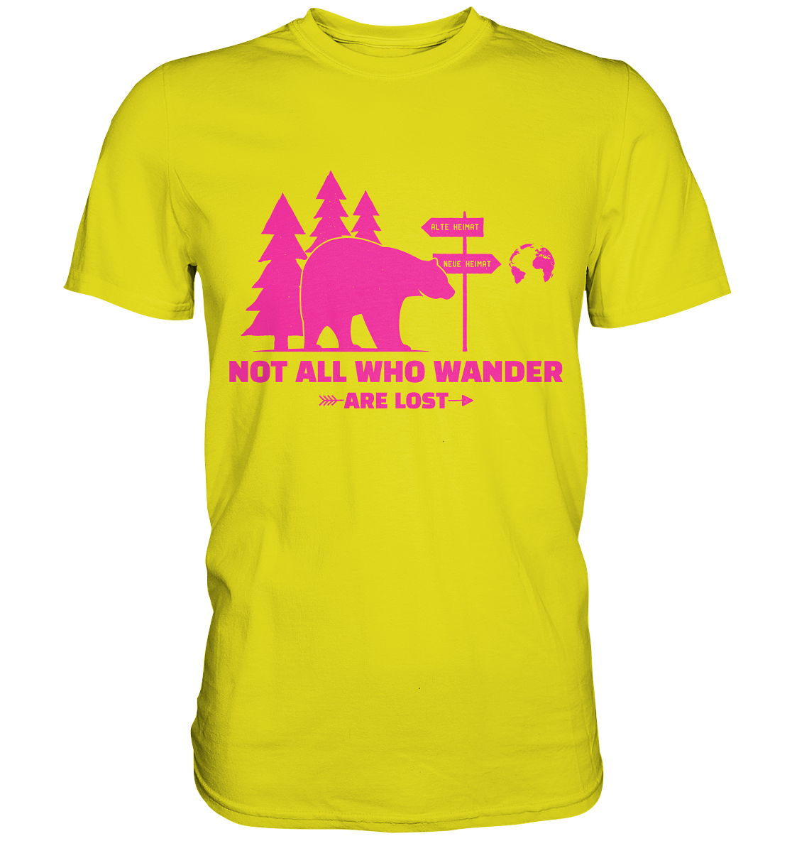 Wanderbär Pink | T-Shirts - Premium Shirt