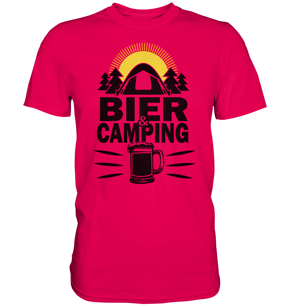 Bier & Camping | Unisex Premium T-Shirt - Premium Shirt