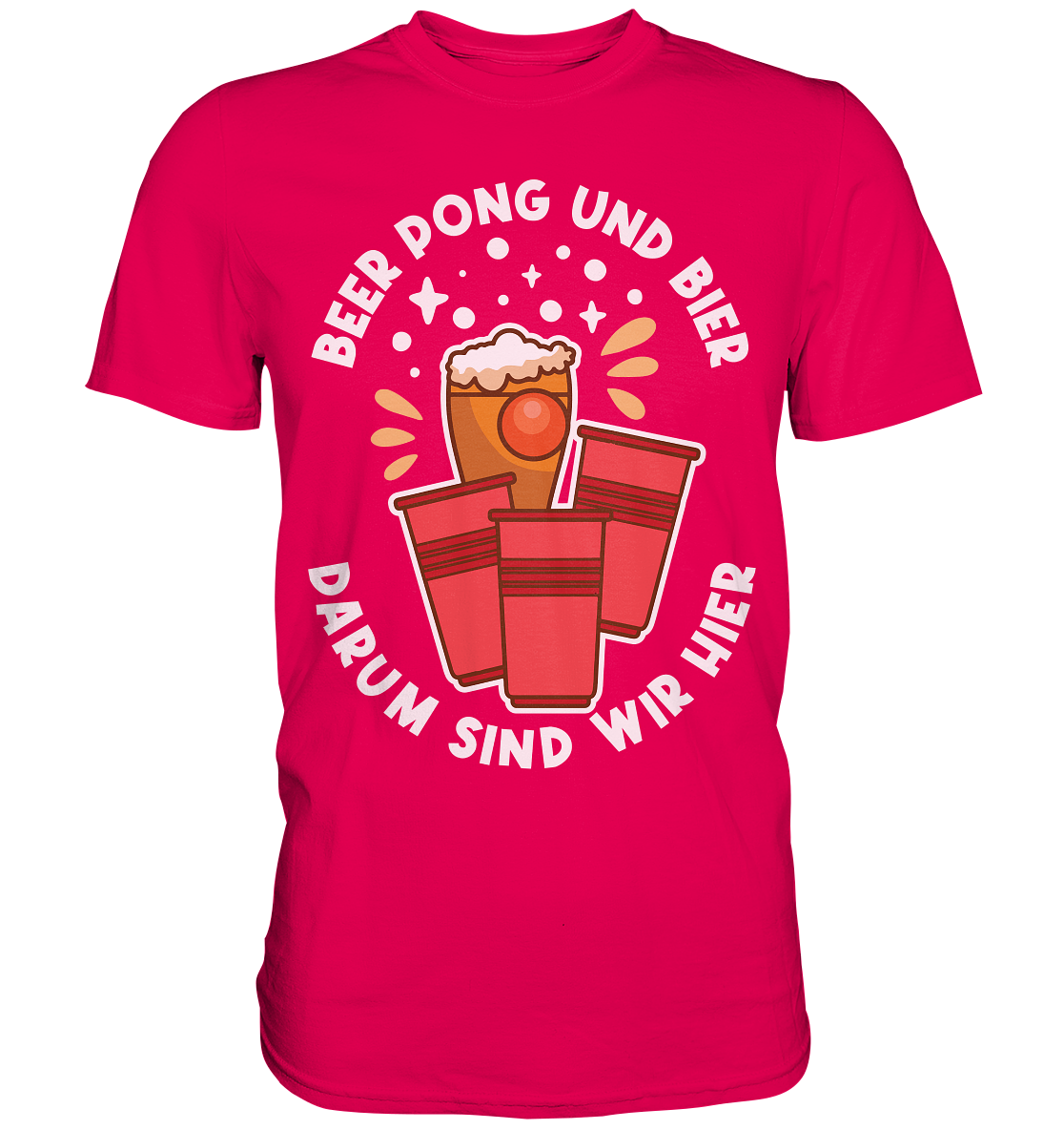 Beer Pong & Bier | Unisex Premium T-Shirt