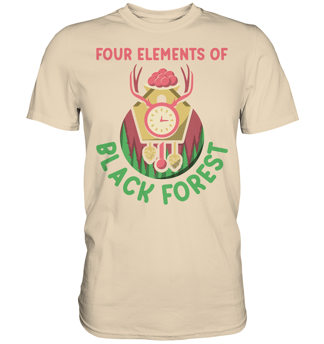 Four Elements Of Black Forest | Unisex Premium T-Shirt