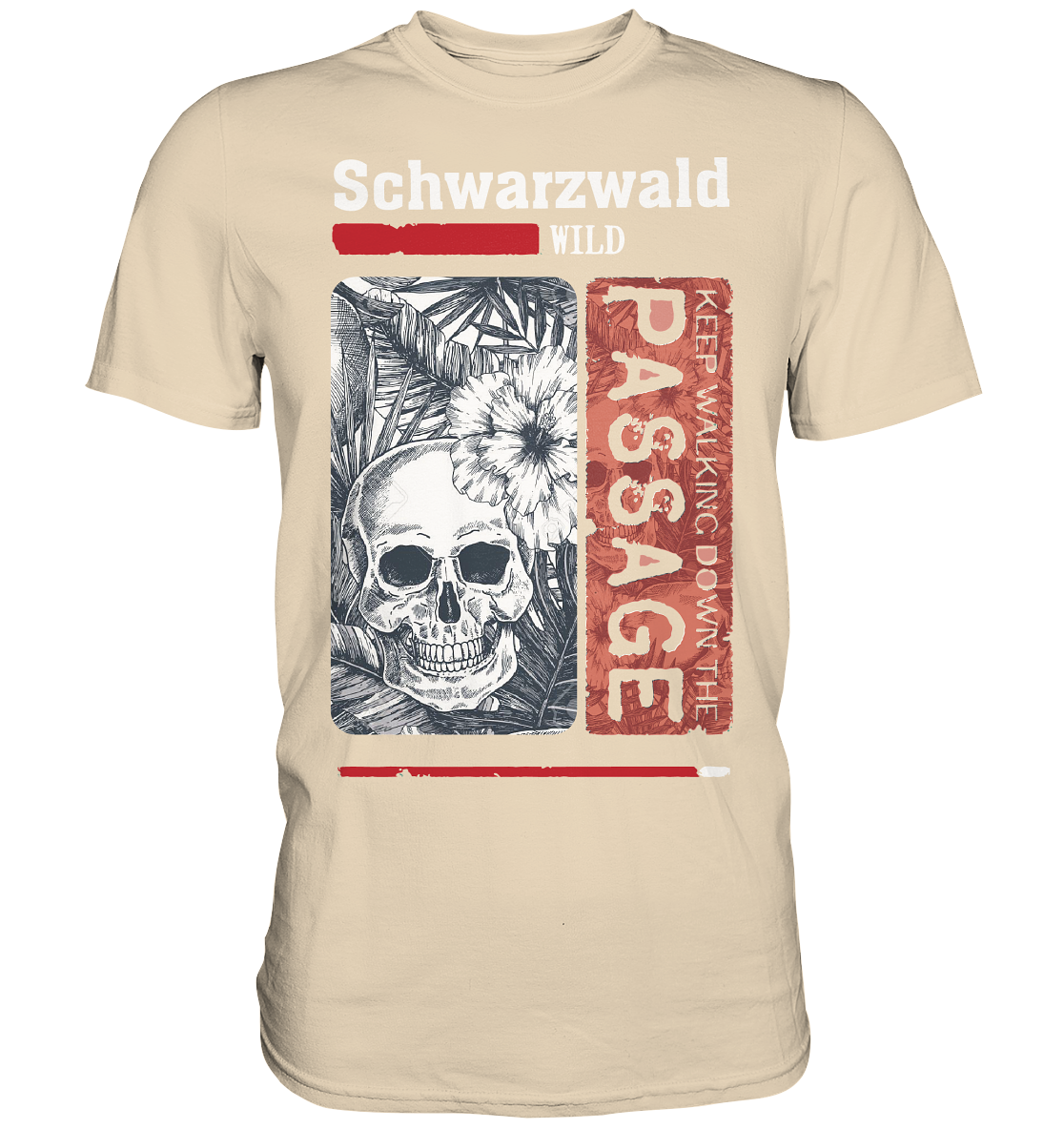 Schwarzwald Wild Passage Skull | Unisex Premium T-Shirt