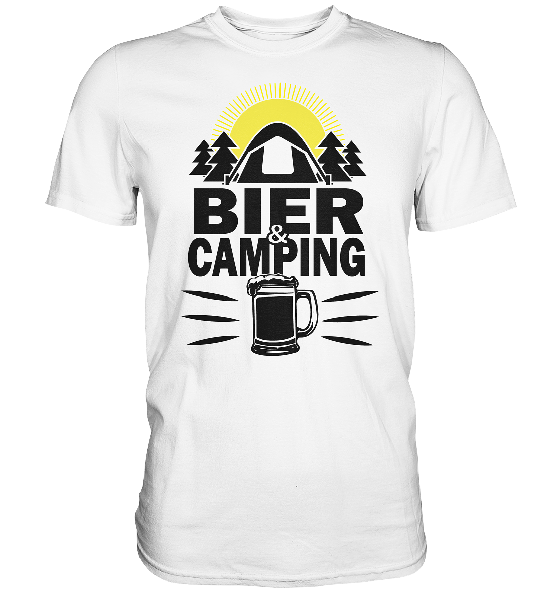 Bier & Camping | Unisex Premium T-Shirt - Premium Shirt