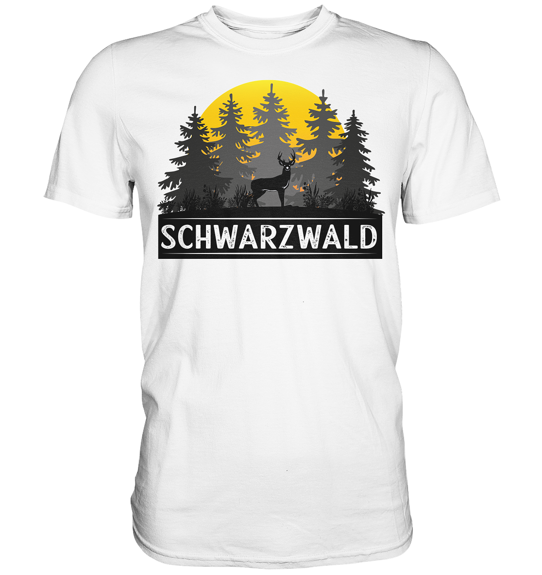 Schwarzwald Sonnenuntergang | Unisex Premium T-Shirt