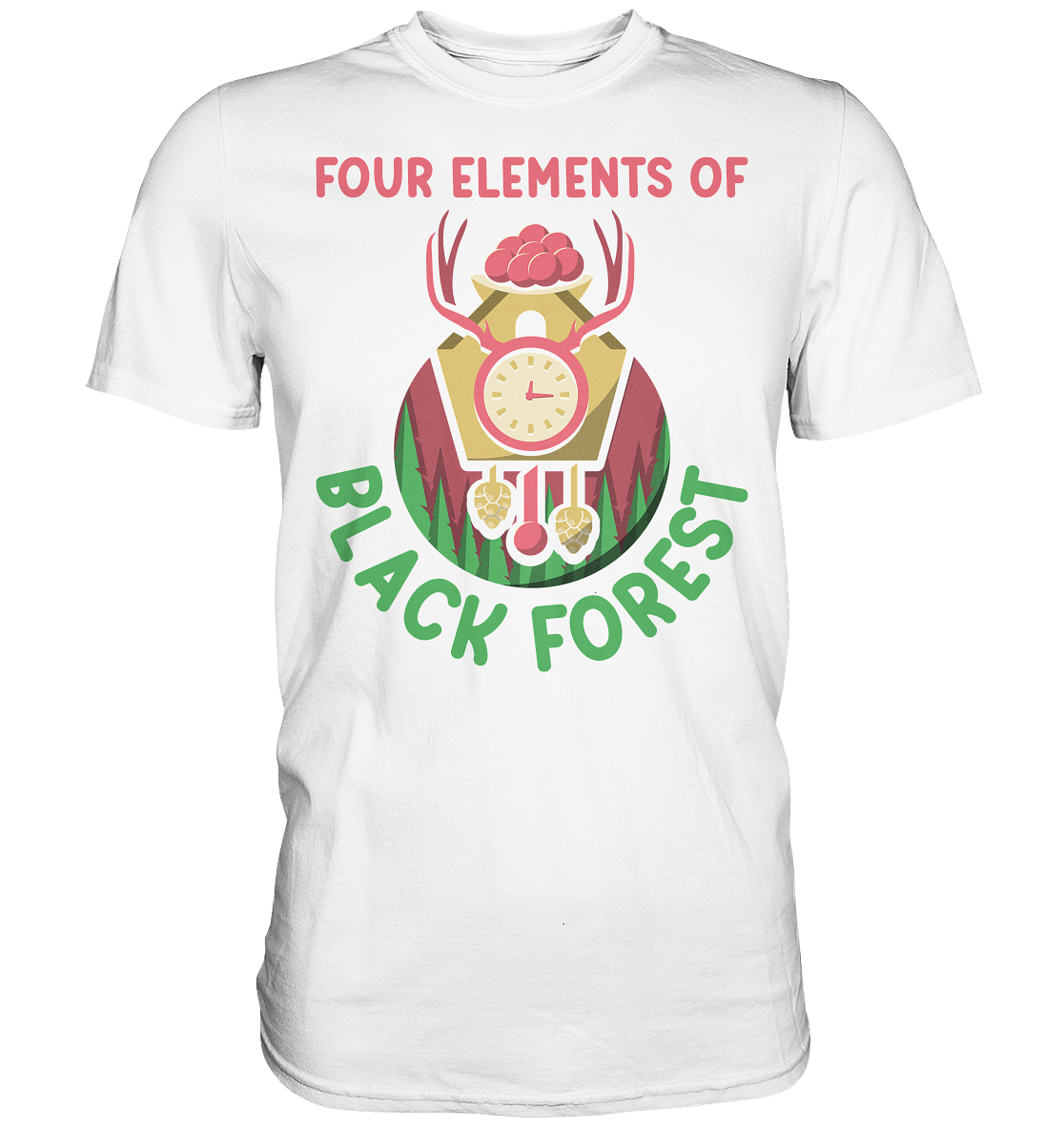 Four Elements Of Black Forest | Unisex Premium T-Shirt