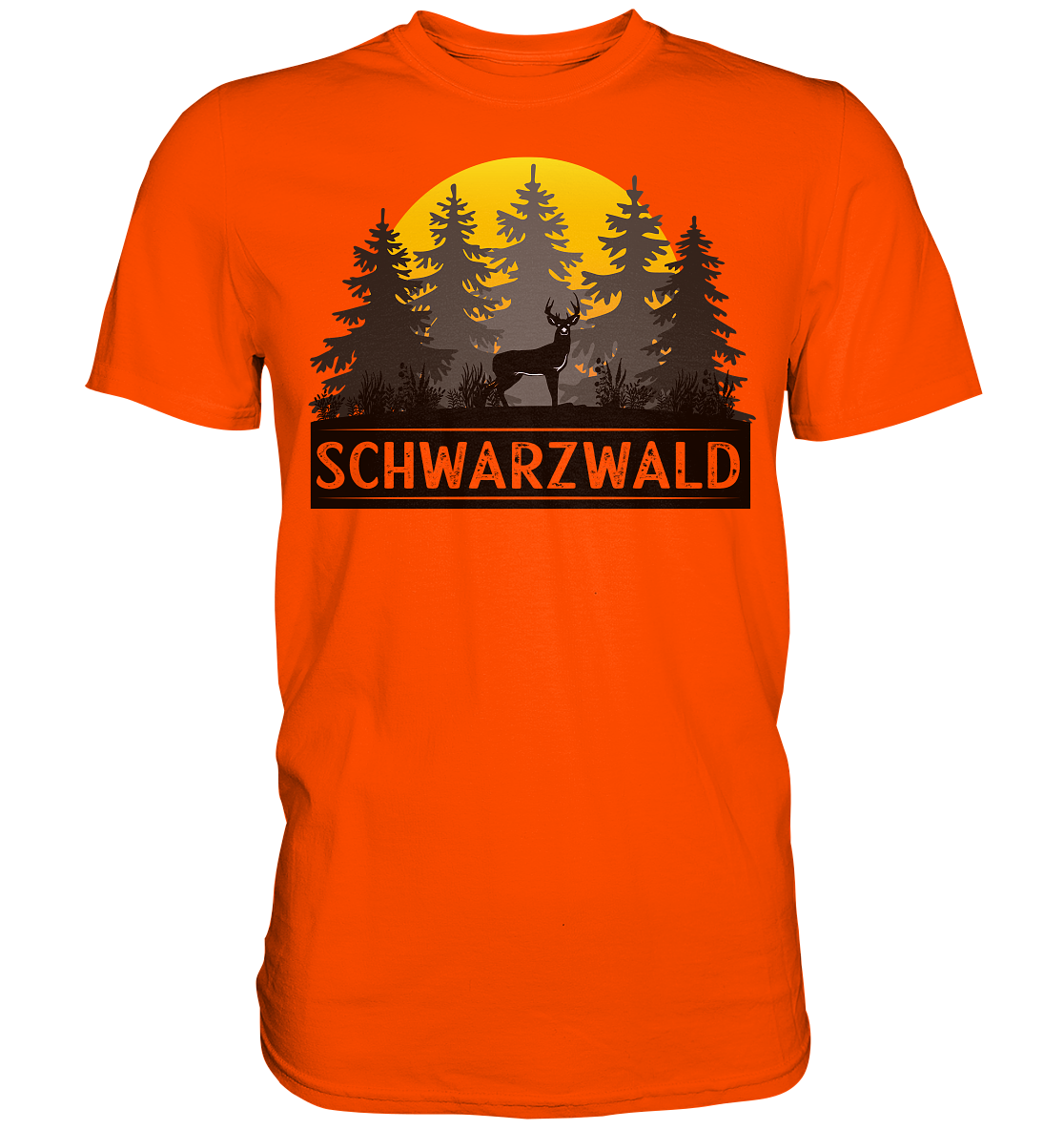 Schwarzwald Sonnenuntergang | Unisex Premium T-Shirt