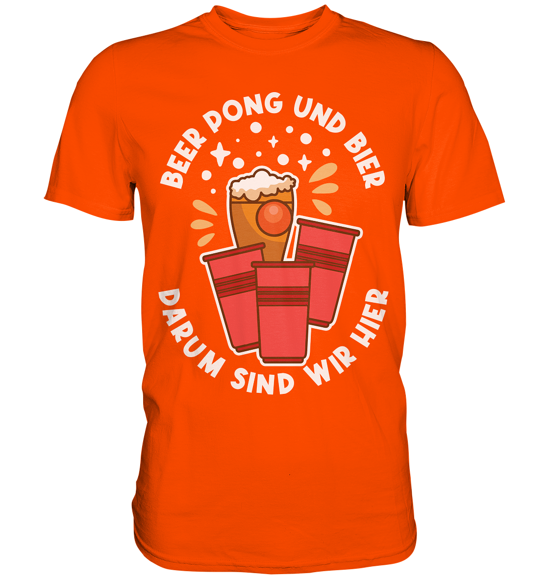 Beer Pong & Bier | Unisex Premium T-Shirt