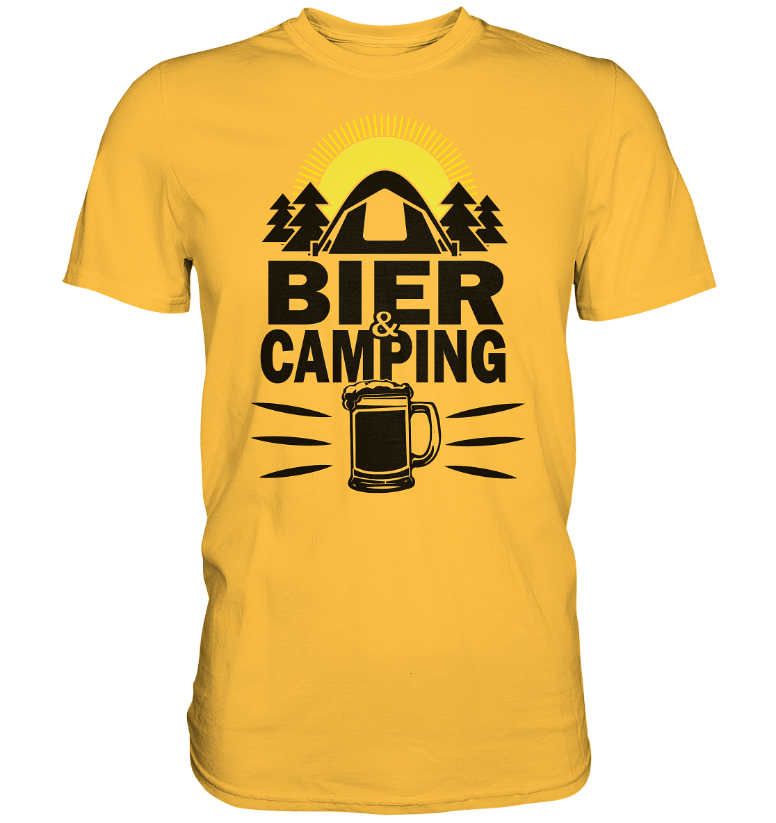 Bier & Camping | Unisex Premium T-Shirt - Premium Shirt