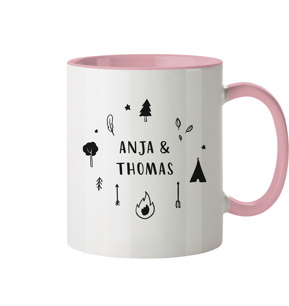 Camping | Emaille Tasse mit deinem Wunschtext