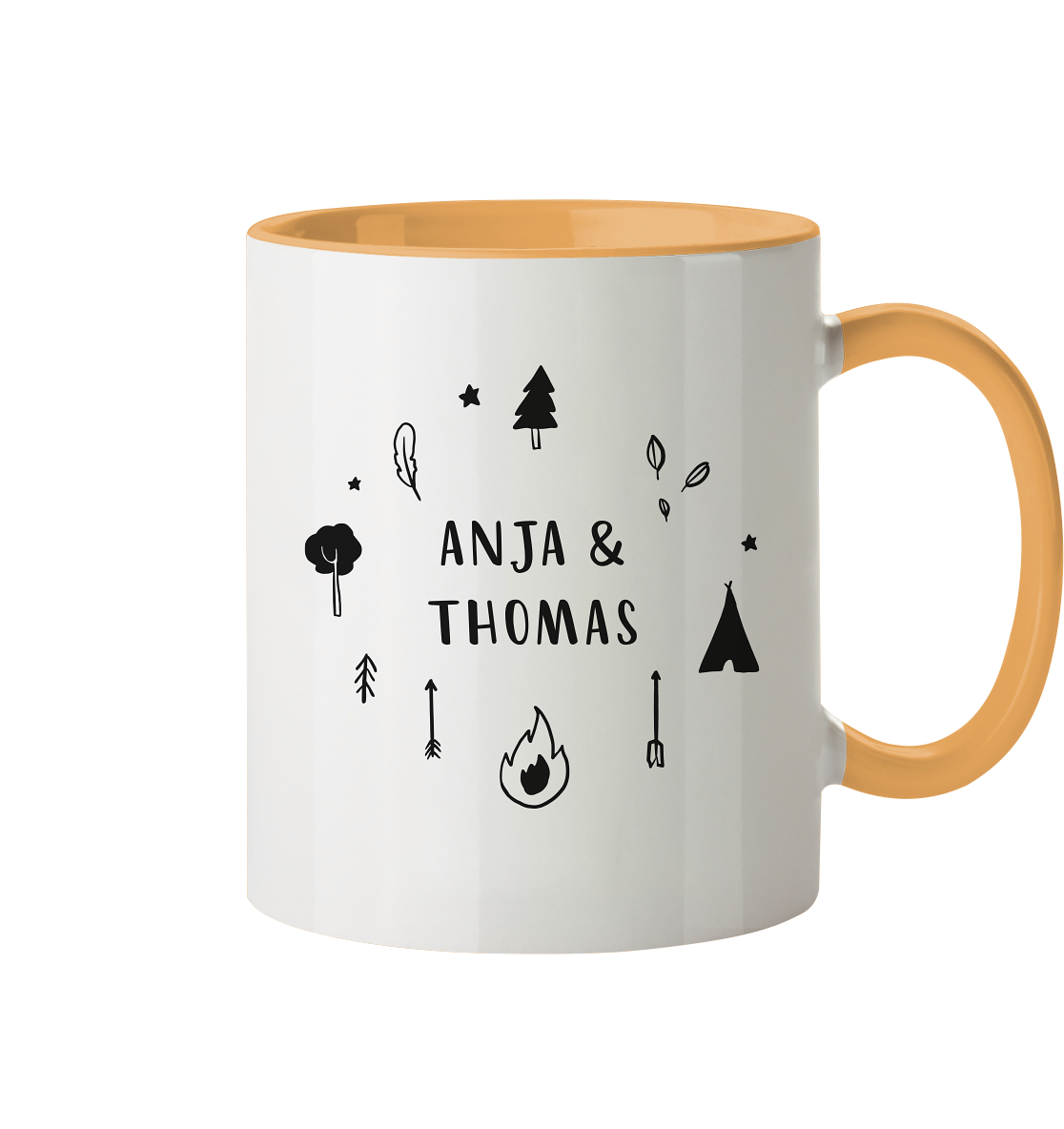 Camping | Emaille Tasse mit deinem Wunschtext