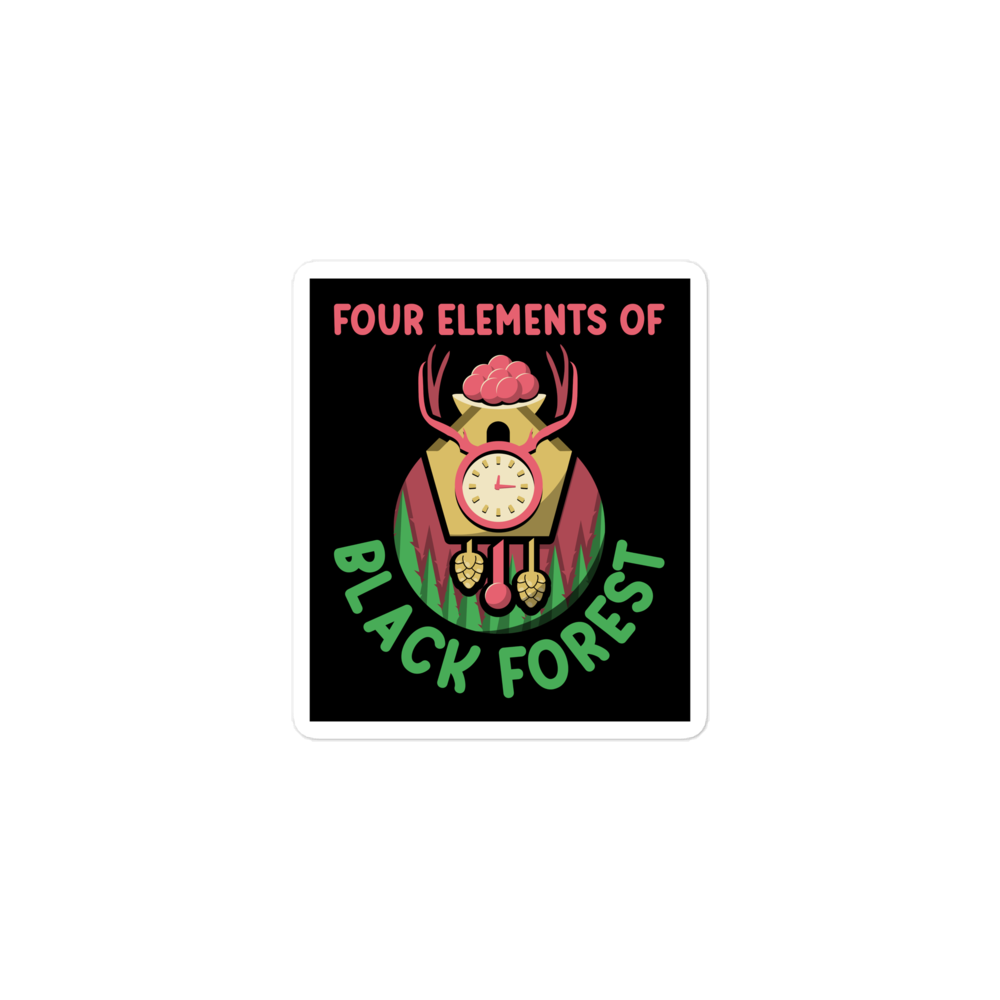 Four Elements Of Black Forest | Aufkleber