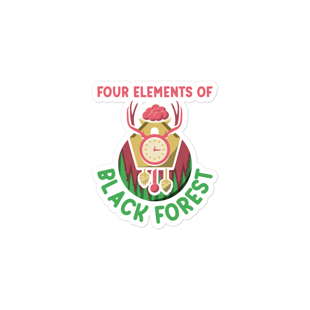 Four Elements Of Black Forest | Aufkleber