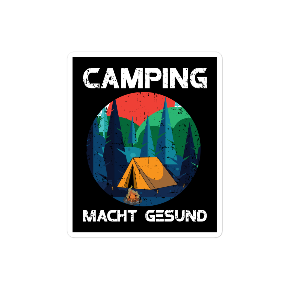 Camping macht gesund | Aufkleber