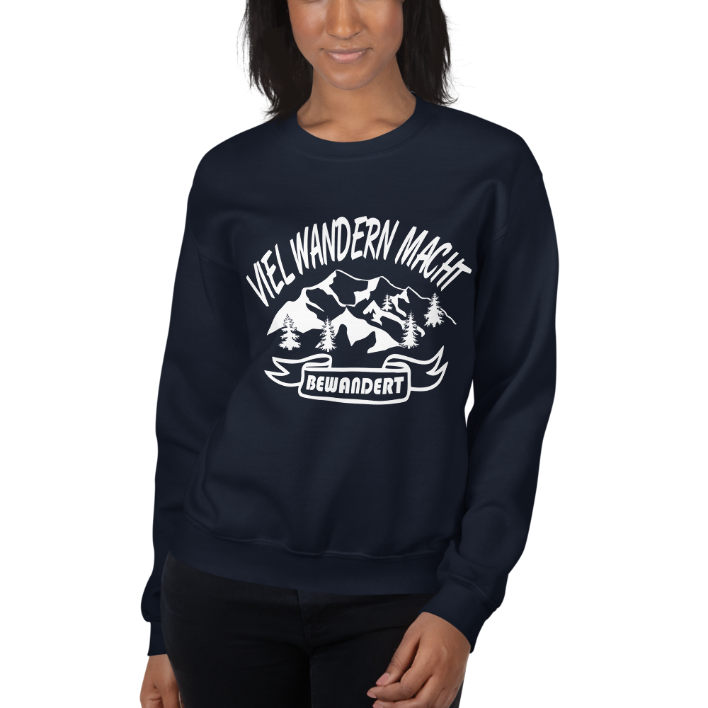 Viel wandern macht bewandert | Unisex-Sweatshirt
