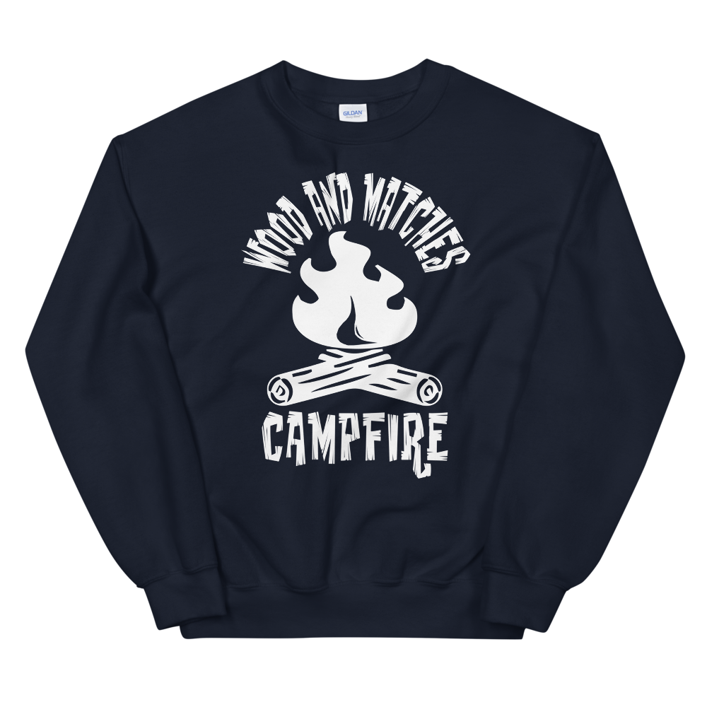 Wood and Matches Campfire | Unisex-Sweatshirt