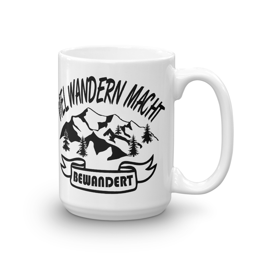 Viel wandern macht bewandert | Kaffee Tasse