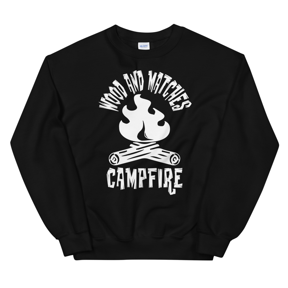 Wood and Matches Campfire | Unisex-Sweatshirt