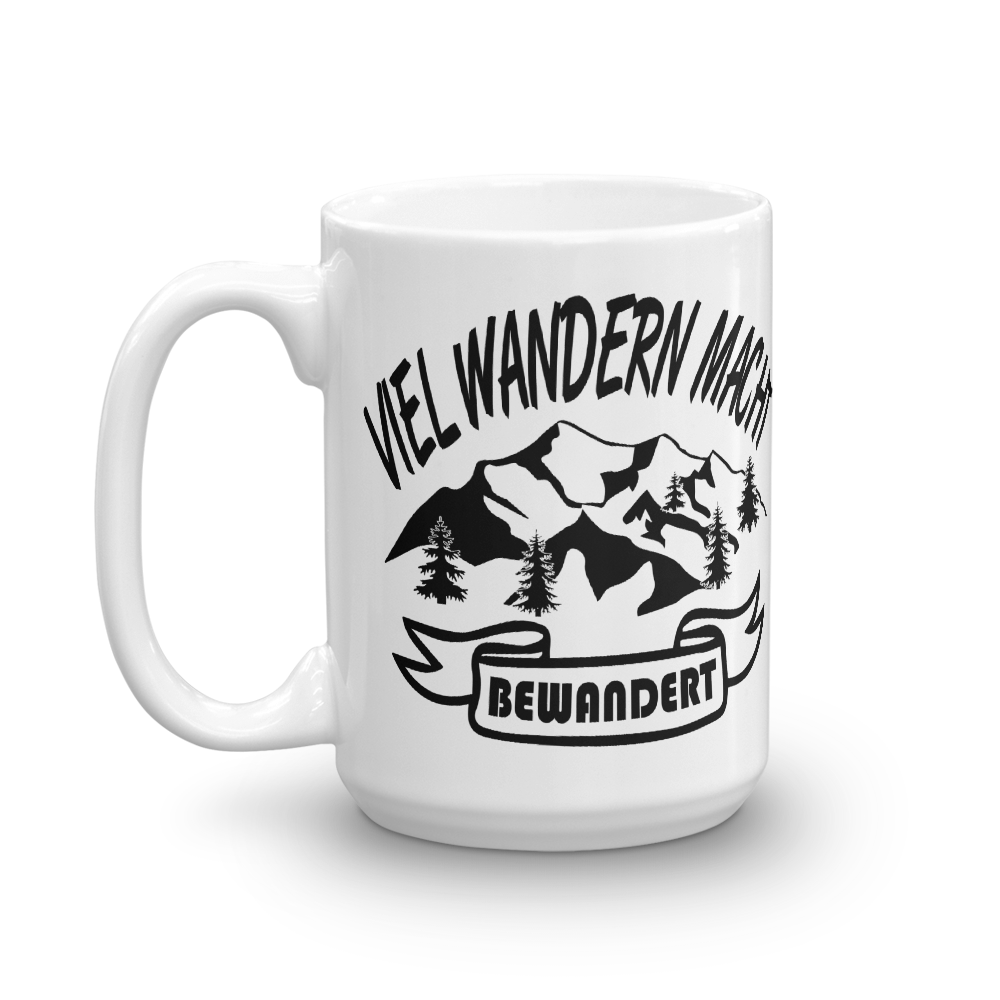 Viel wandern macht bewandert | Kaffee Tasse