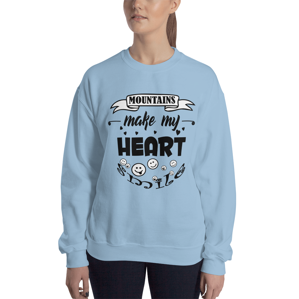 MOUNTAINS make my heart SMILE | Unisex Sweatshirt