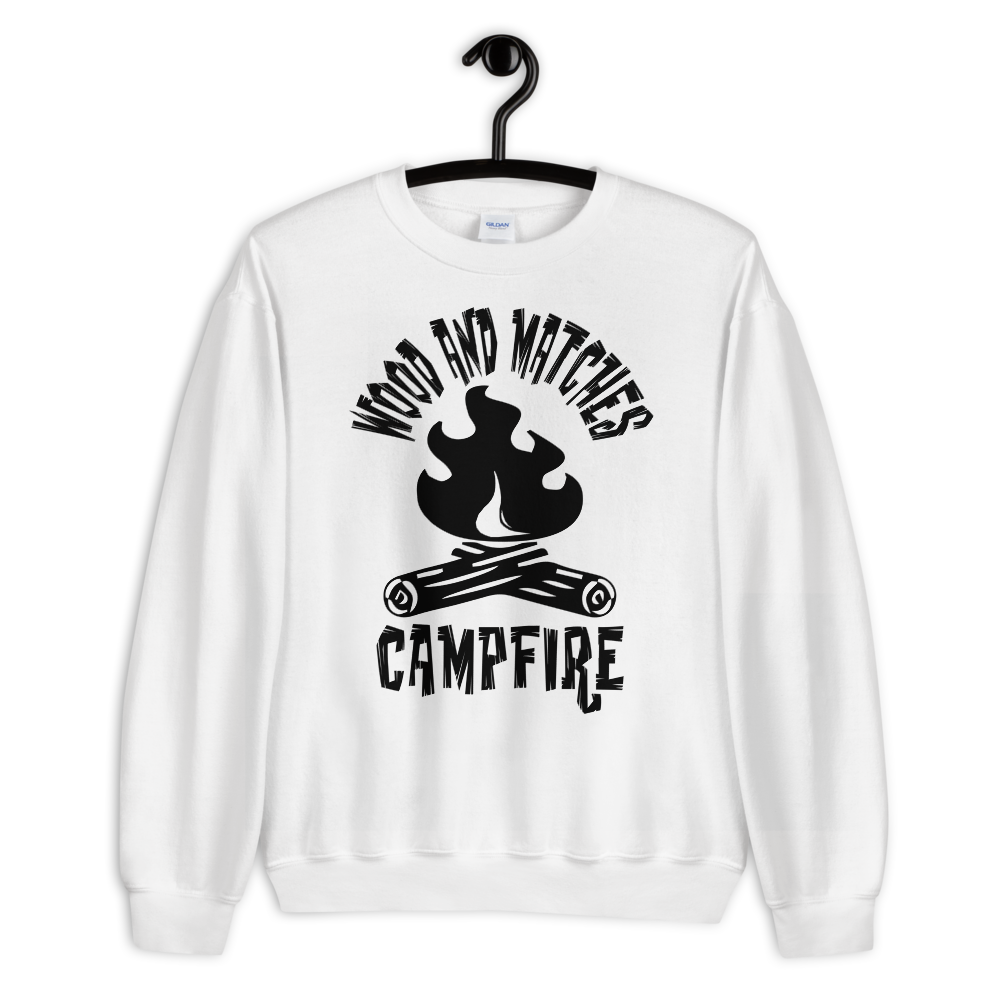 Wood and Matches Campfire | Unisex-Sweatshirt