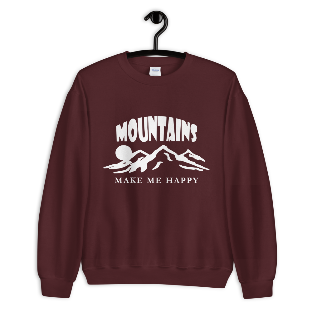 Mountains make me happy | Unisex-Sweatshirt