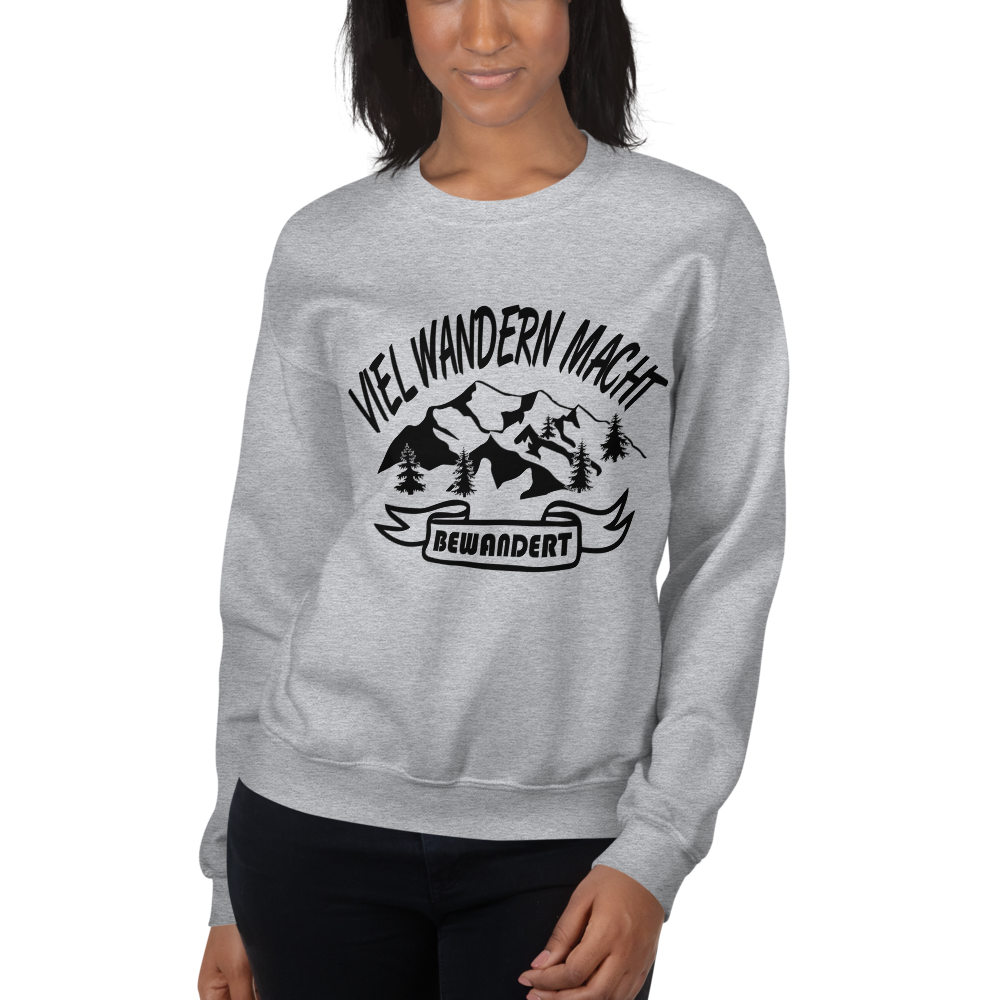 Viel wandern macht bewandert | Unisex-Sweatshirt