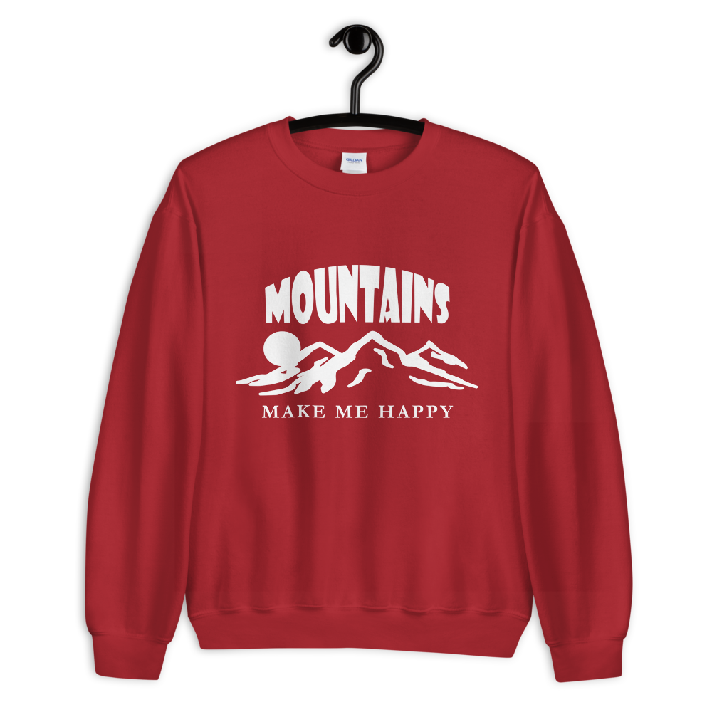 Mountains make me happy | Unisex-Sweatshirt