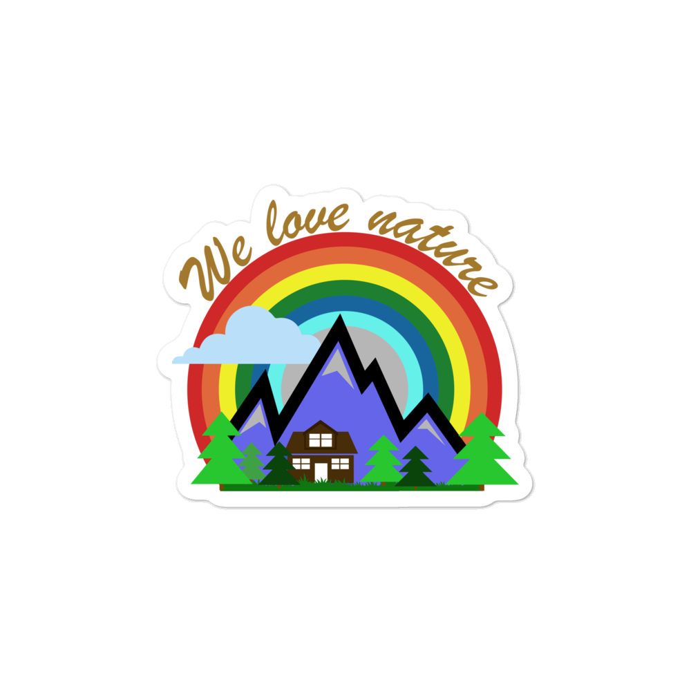 We Love Nature | Aufkleber