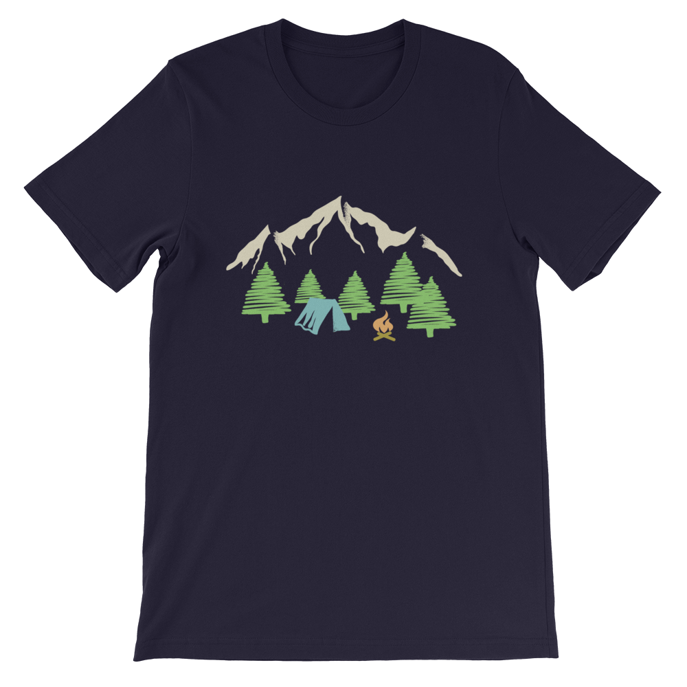 Camping und Berge | Unisex T-Shirt