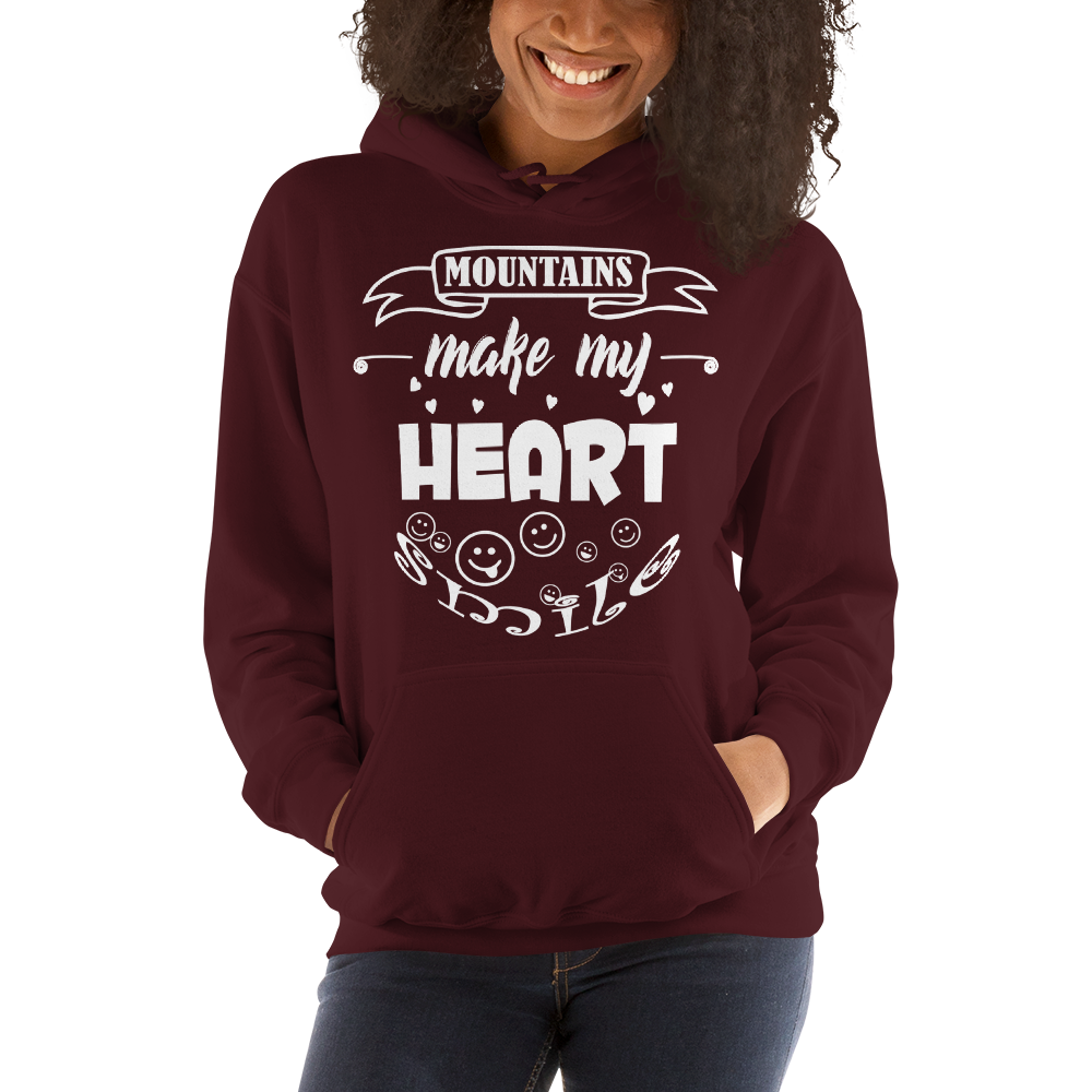 MOUNTAINS make my heart SMILE | Unisex Hoodie