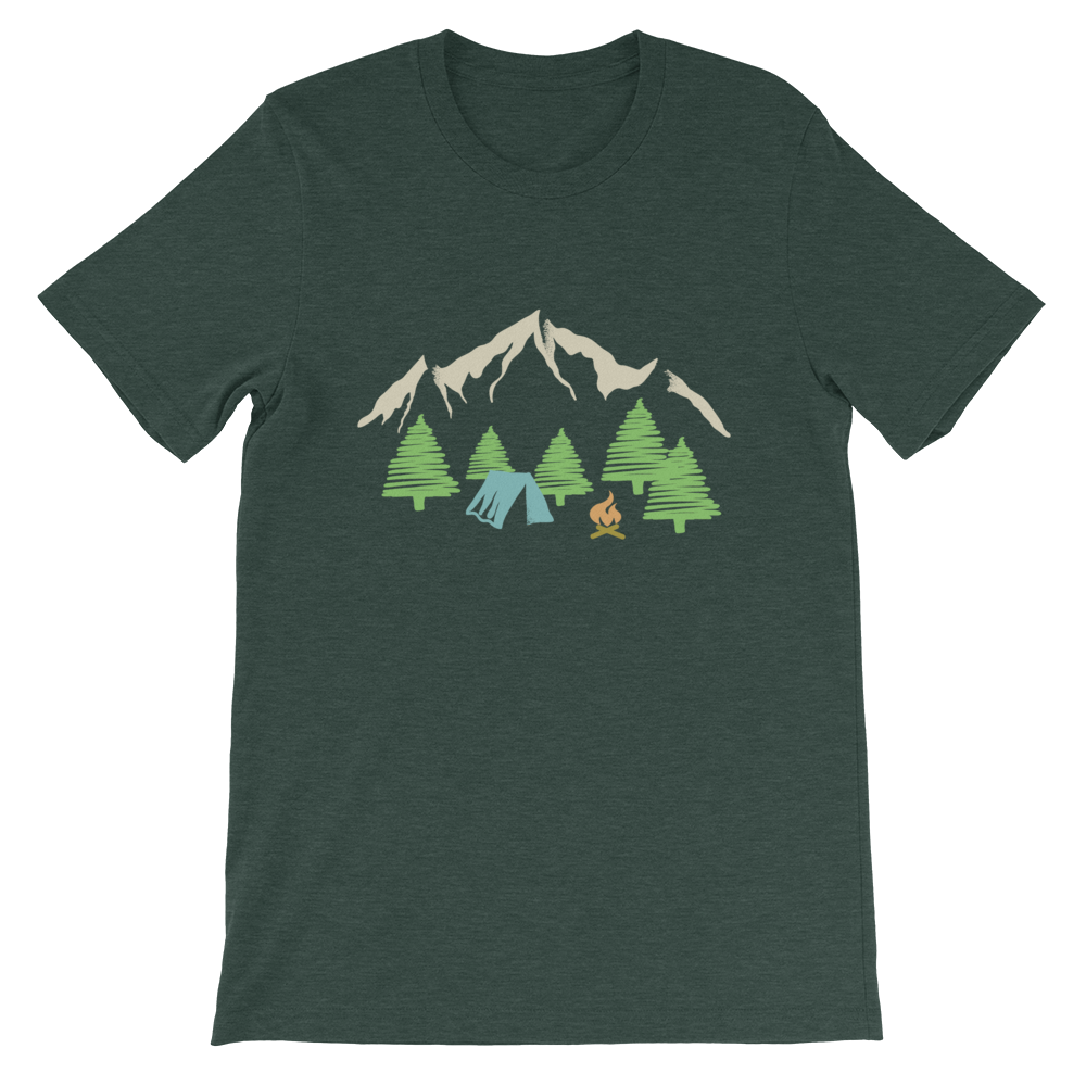 Camping und Berge | Unisex T-Shirt