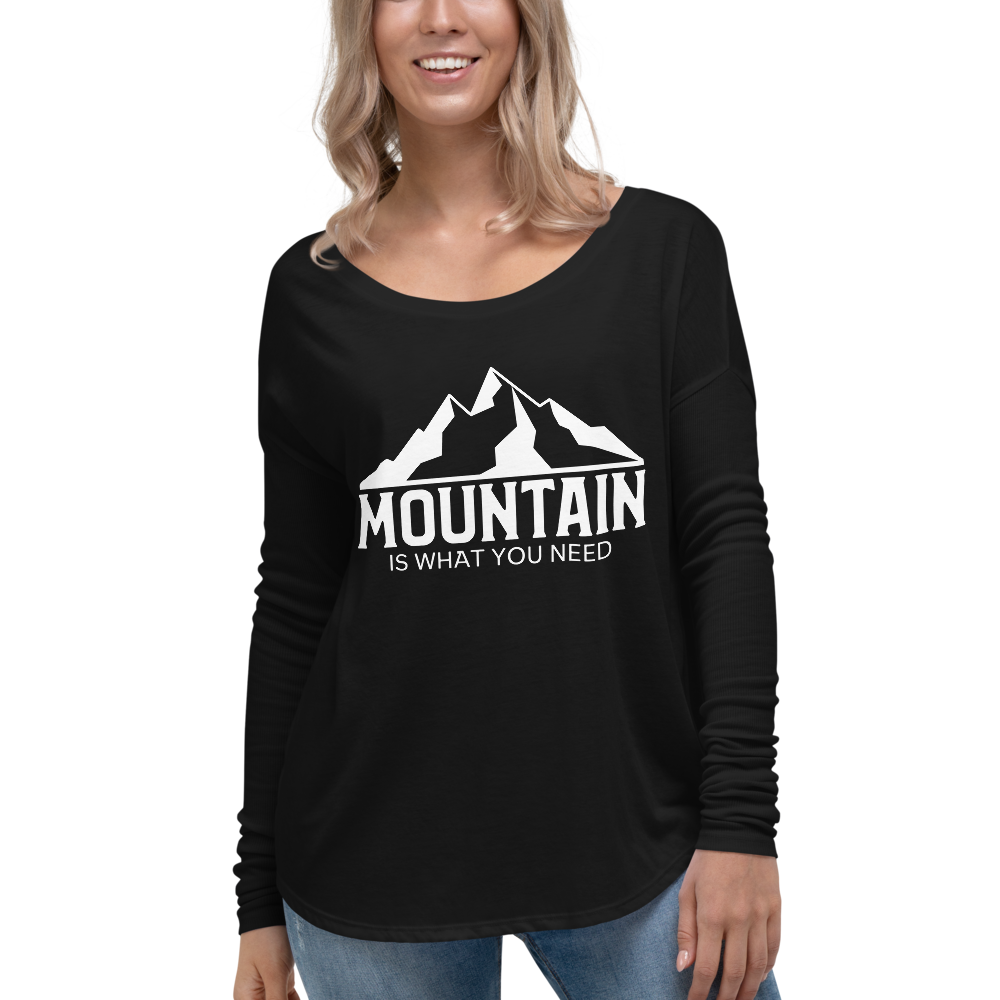 Mountain Is What You Need | Organic Damen Longsleeve